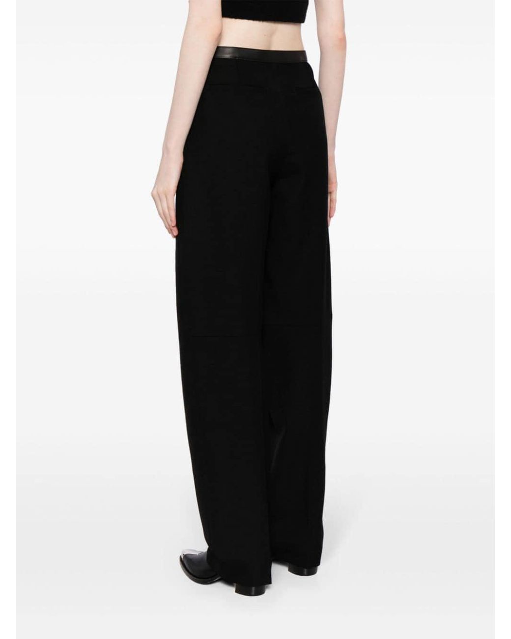 Alexander Wang Pleated wide-leg Leather Trousers - Farfetch