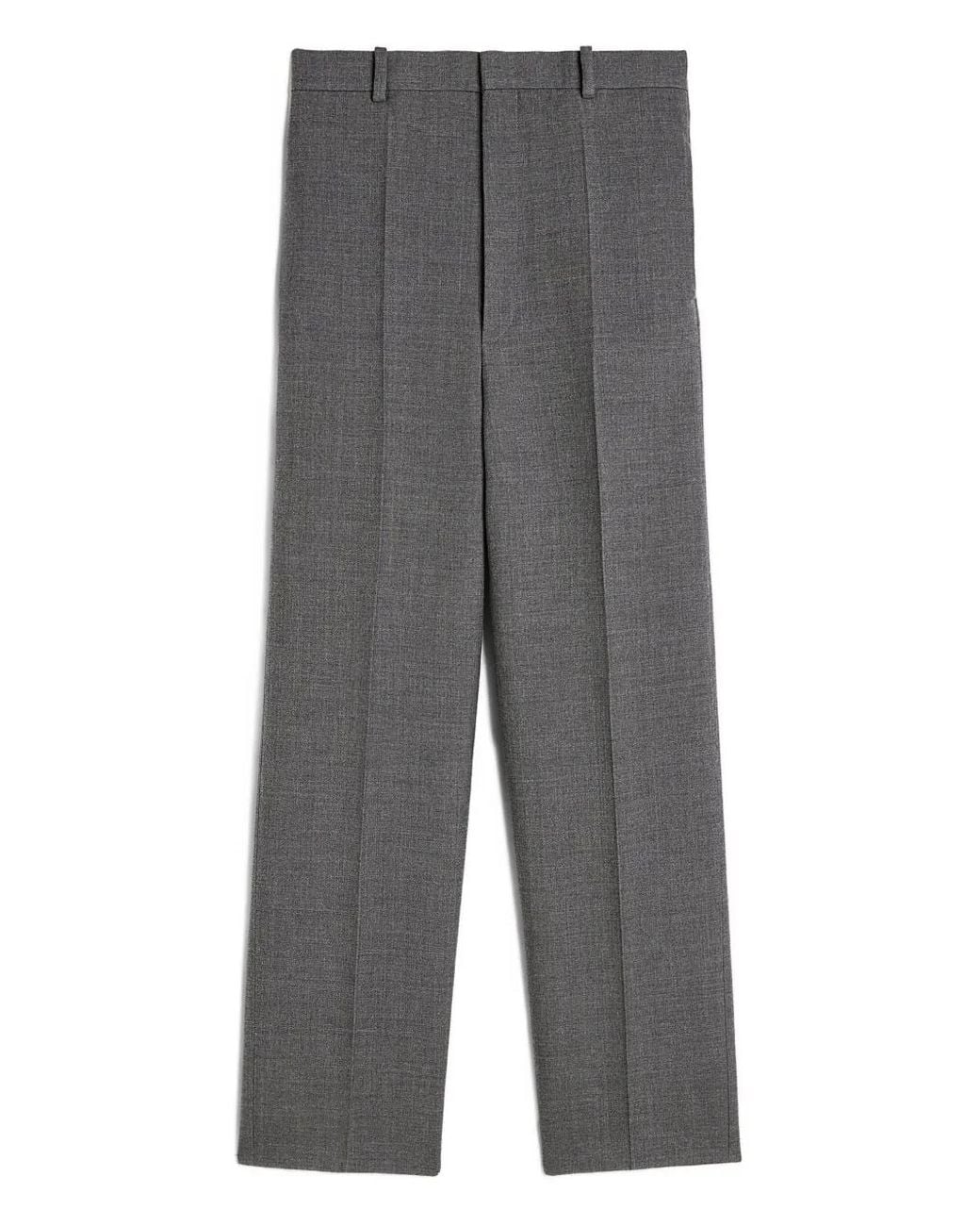 Jil Sander Gray Pantalon À Design Plissé for men