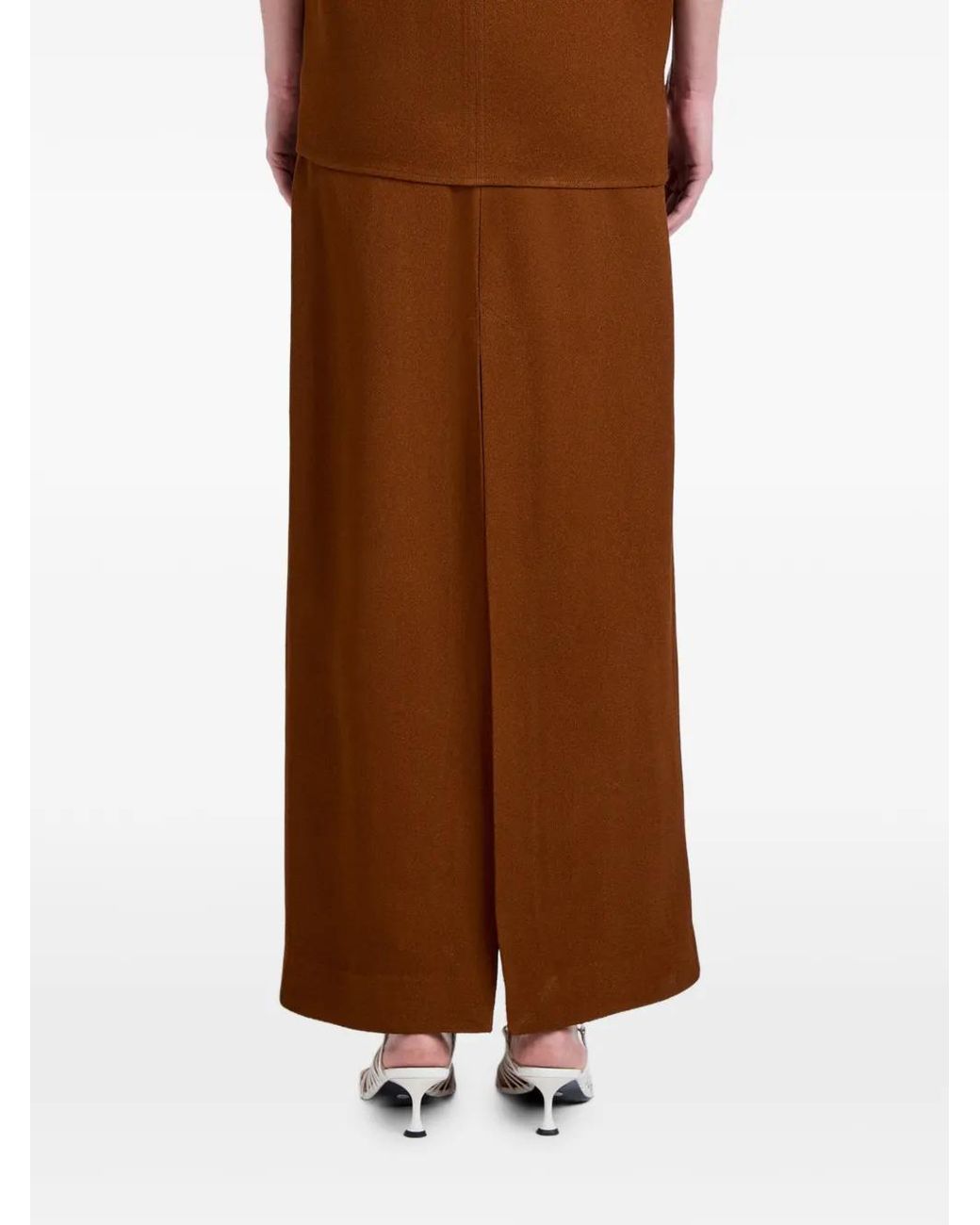 Proenza Schouler Brown Jupe Liora En Sable Épais