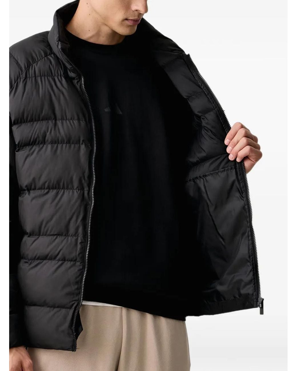 Adidas Black Essentials Packable Insulated Jacket for men