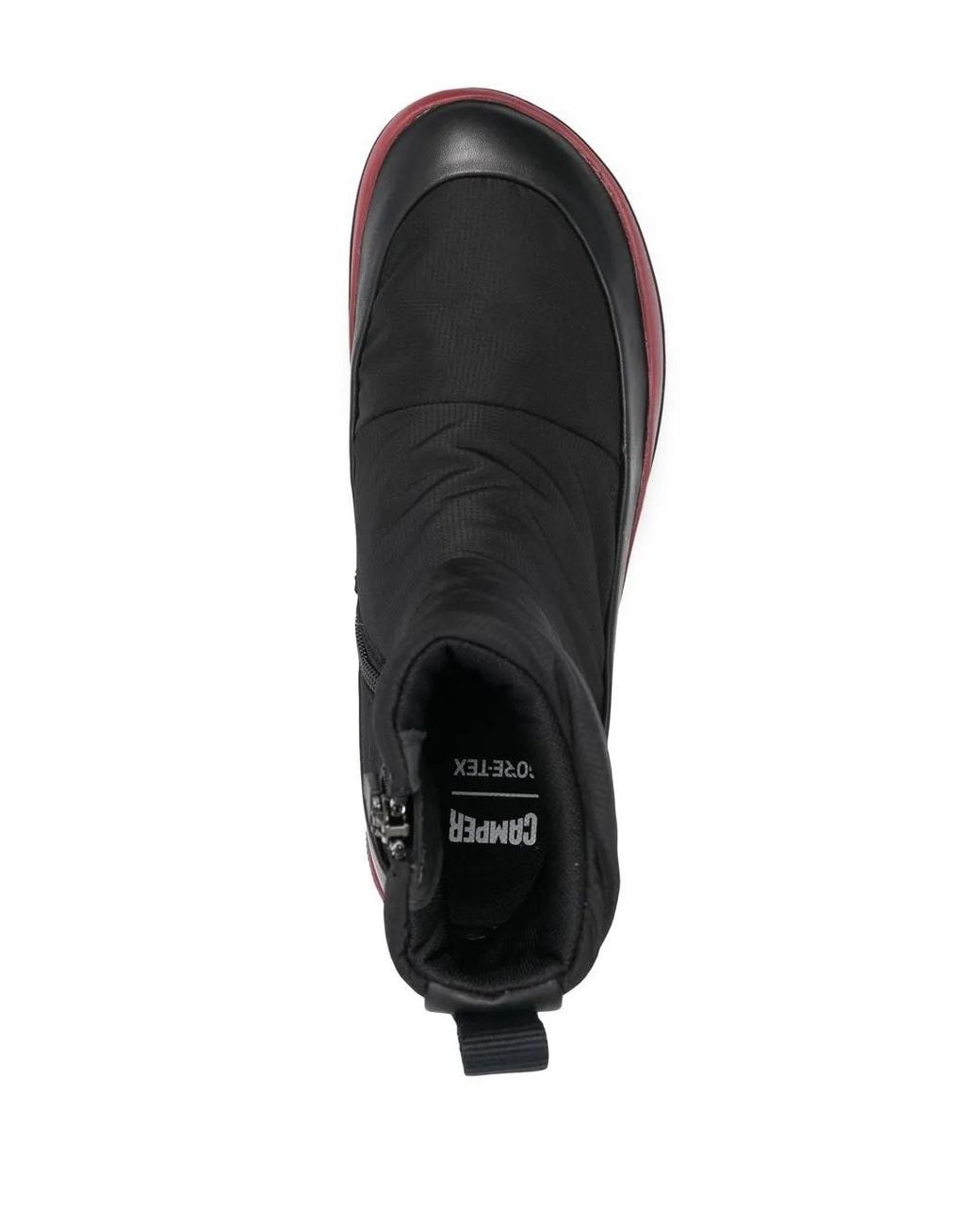 Camper Black 30Mm Chunky Quilted Boots