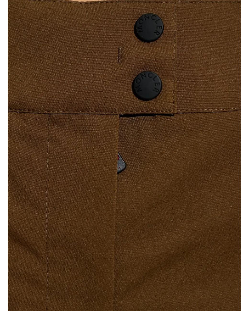 Moncler Brown Skihose Mit Logo-Patch