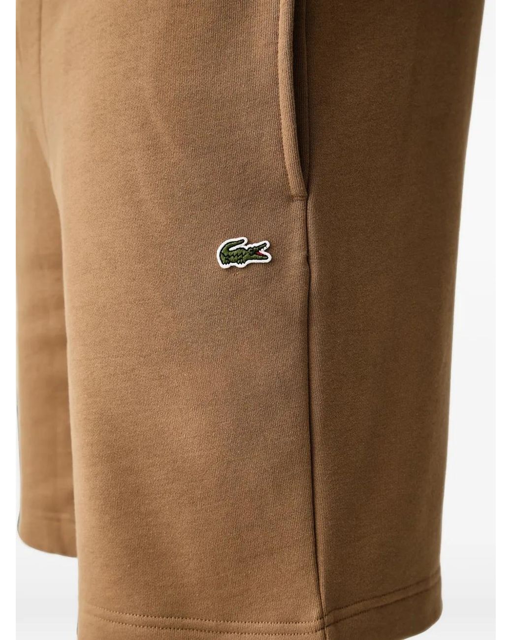 Short À Patch Logo Lacoste pour homme en coloris Natural