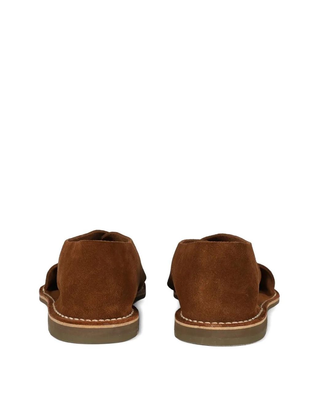Jacques Soloviere Brown Biarritz Crossover-Strap Sandals for men