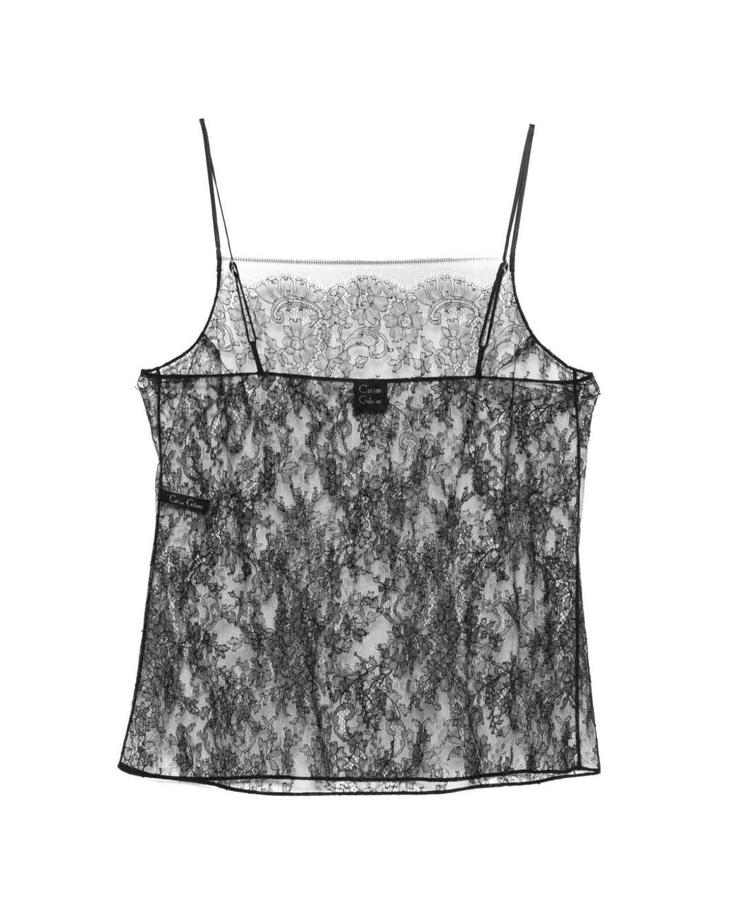 Carine Gilson Gray Lace Camisole