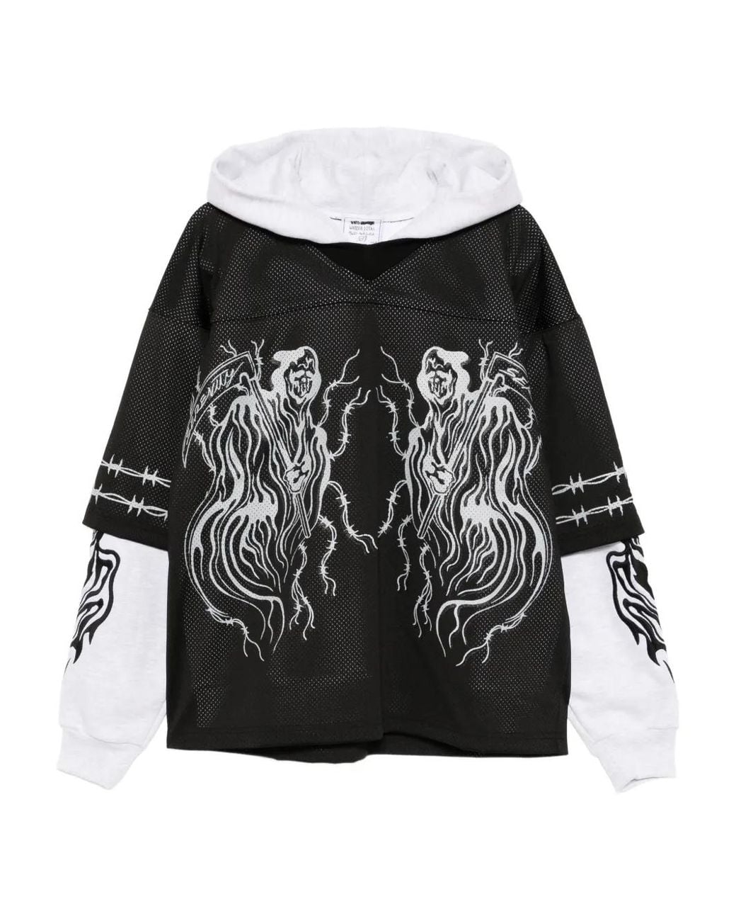 Warren Lotas Black Graphic-Print Hoodie for men