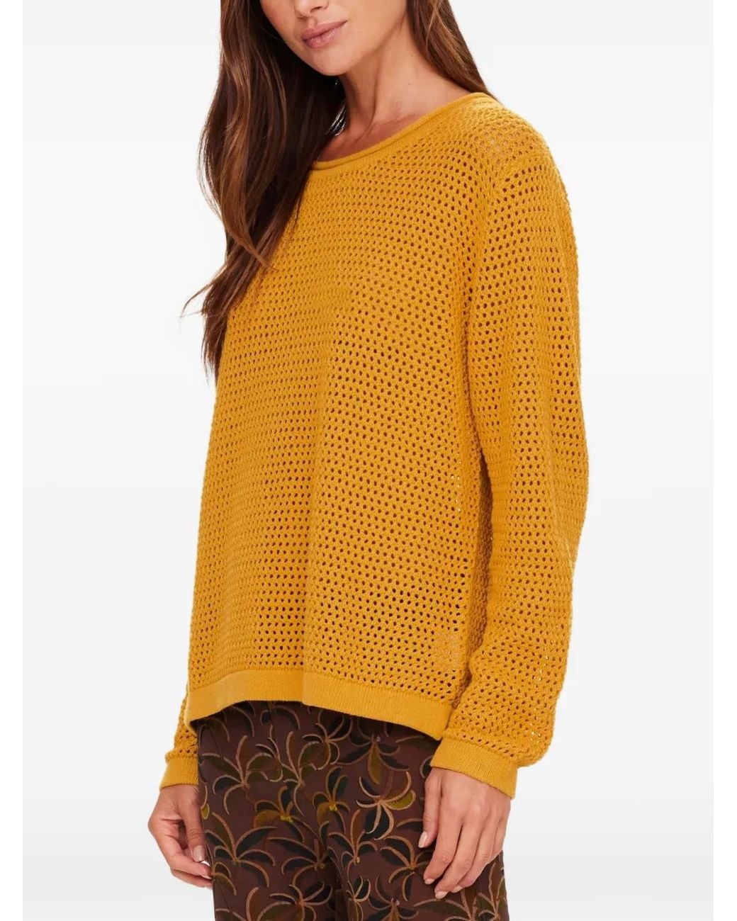The Upside Orange Felice Open-Knit Sweater