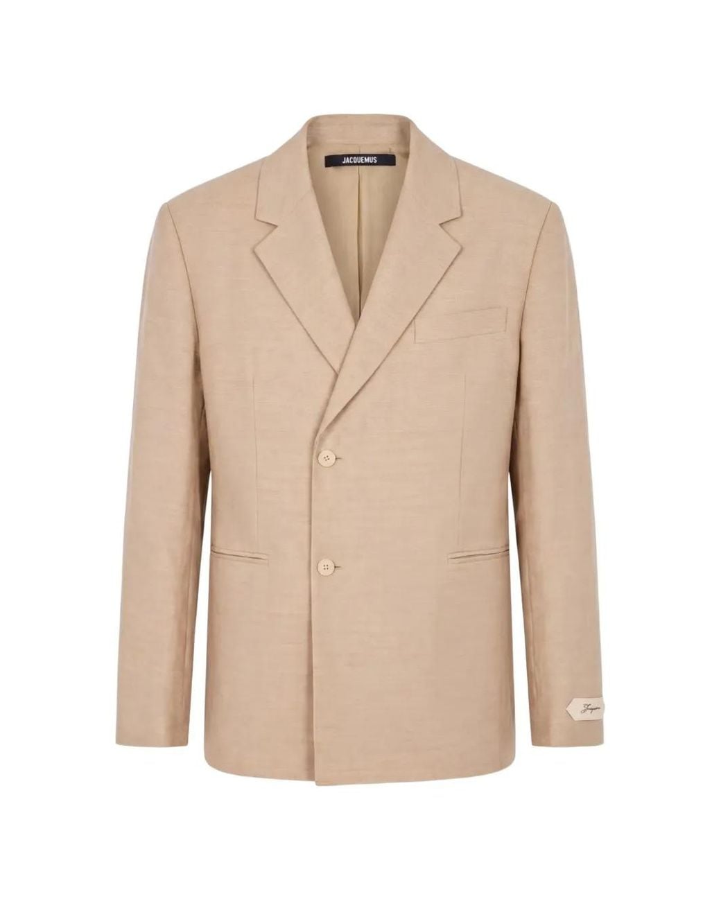 Jacquemus Natural The Melo Logo-Patch Blazer for men