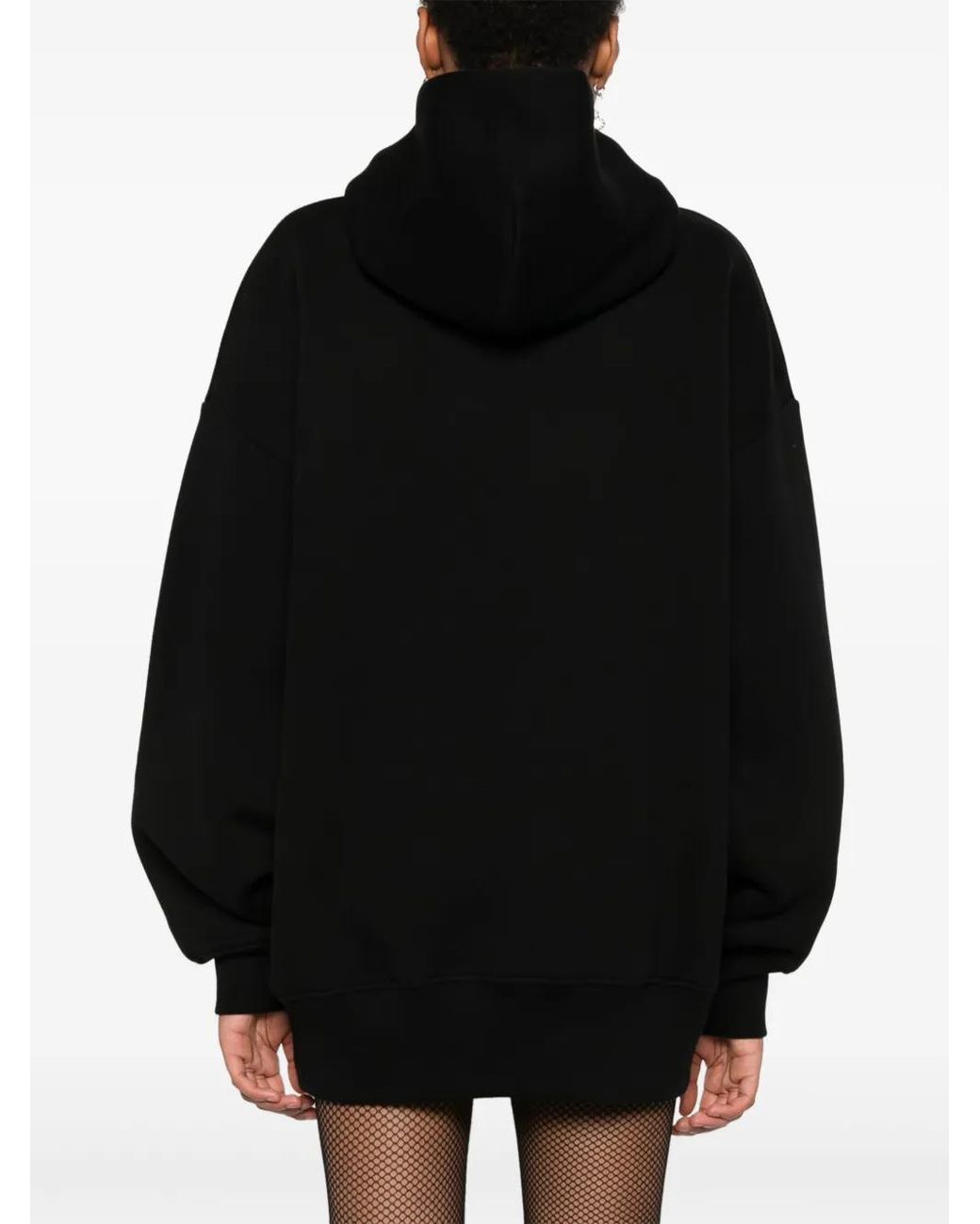 Jean Paul Gaultier Black Logo-Print Hoodie