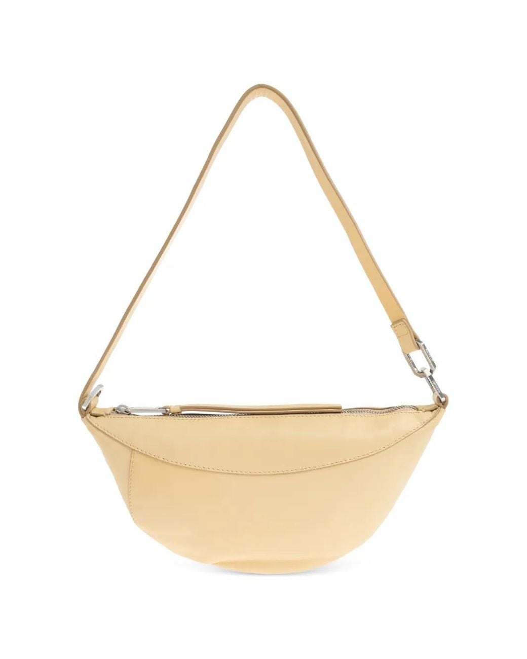 AllSaints White Micro Luna Leather Shoulder Bag