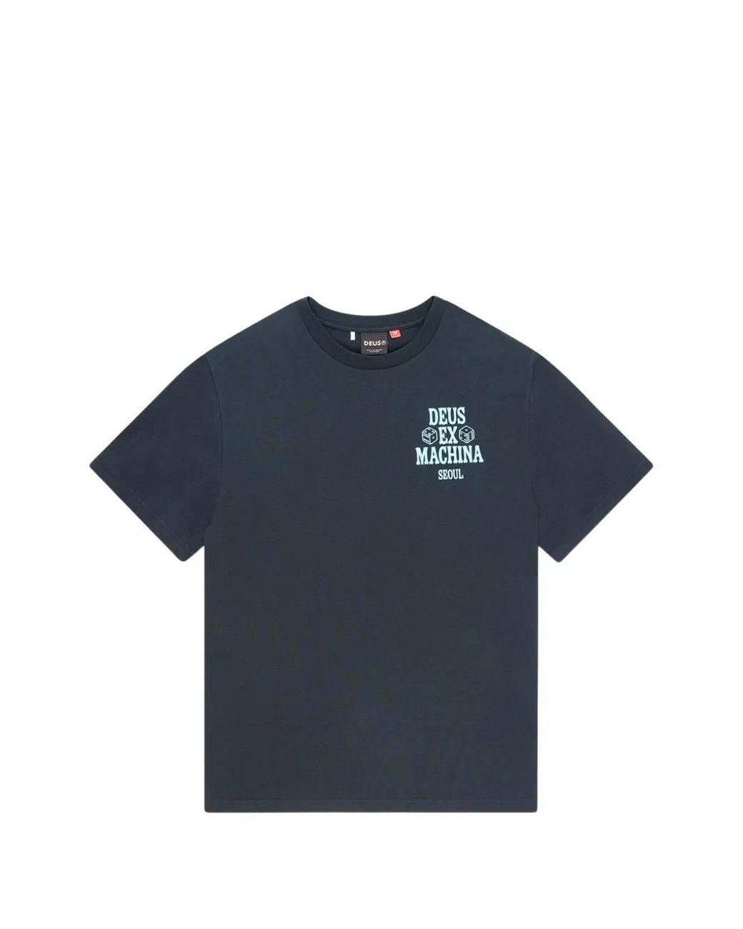 Deus Ex Machina Blue Seoul Ceramic T-Shirt for men