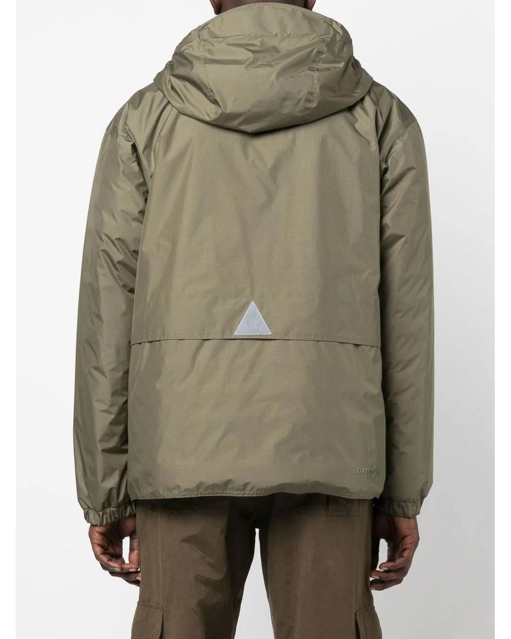 Moncler Green Feather Down Hooded Jacket for men
