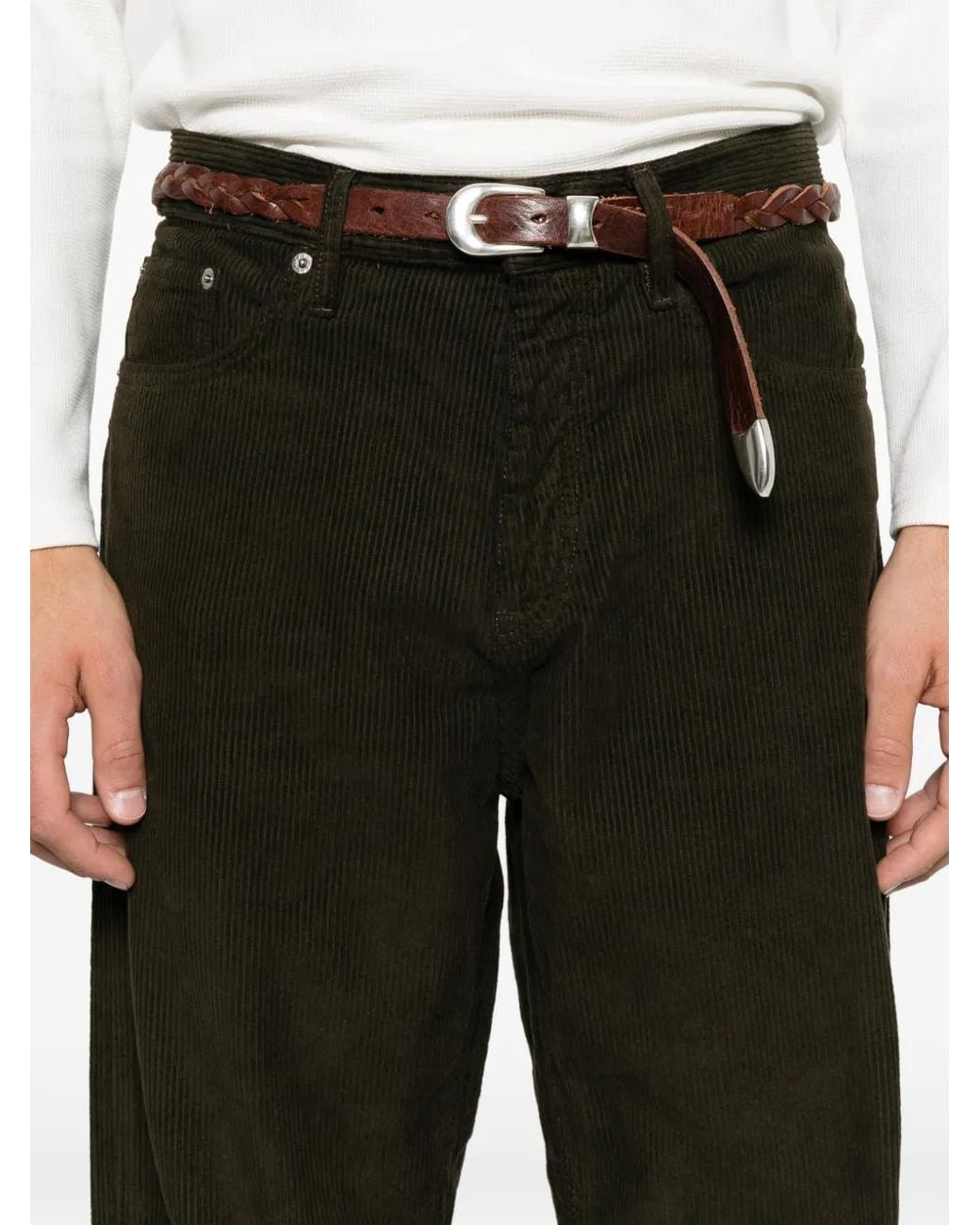 sunflower Black Corduroy-Textured Jeans for men
