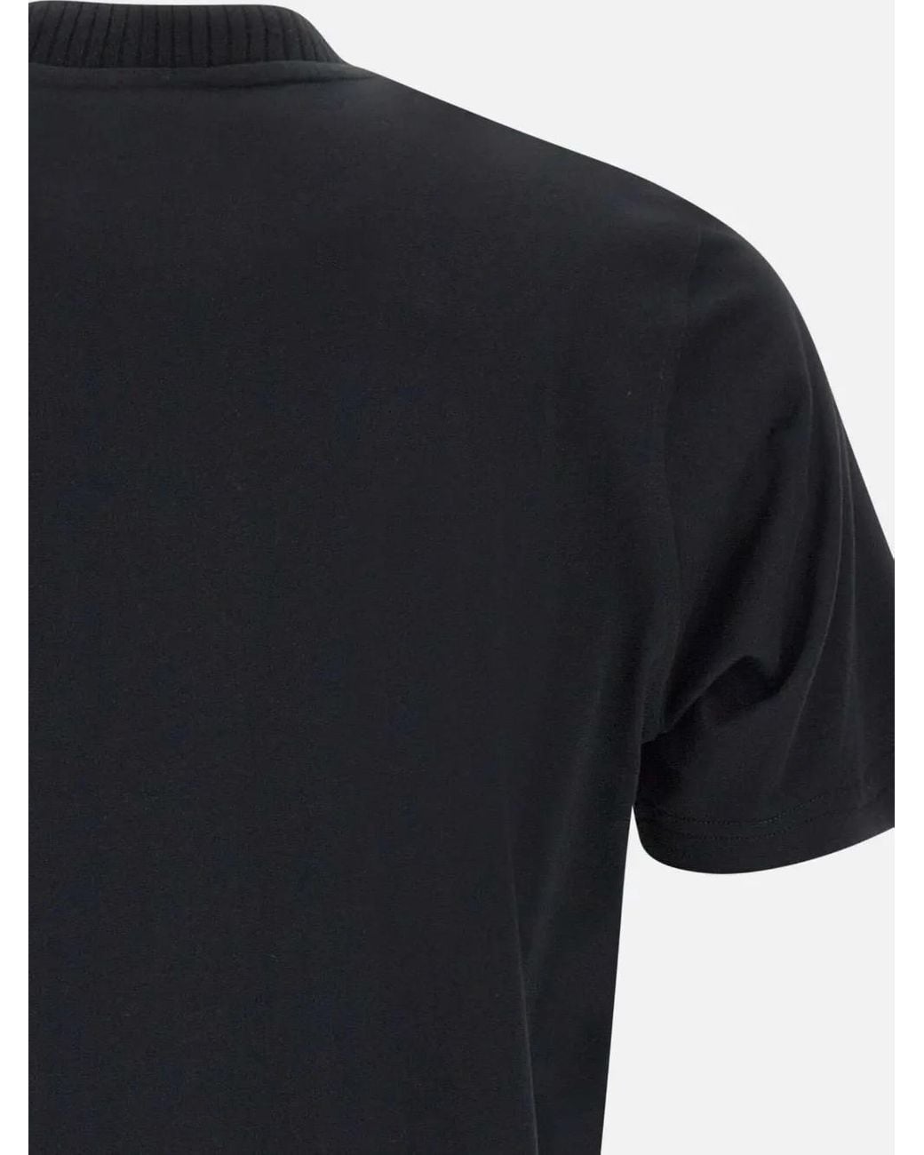 Diktat T-Shirt Met Geribbelde Hals in het Black voor heren