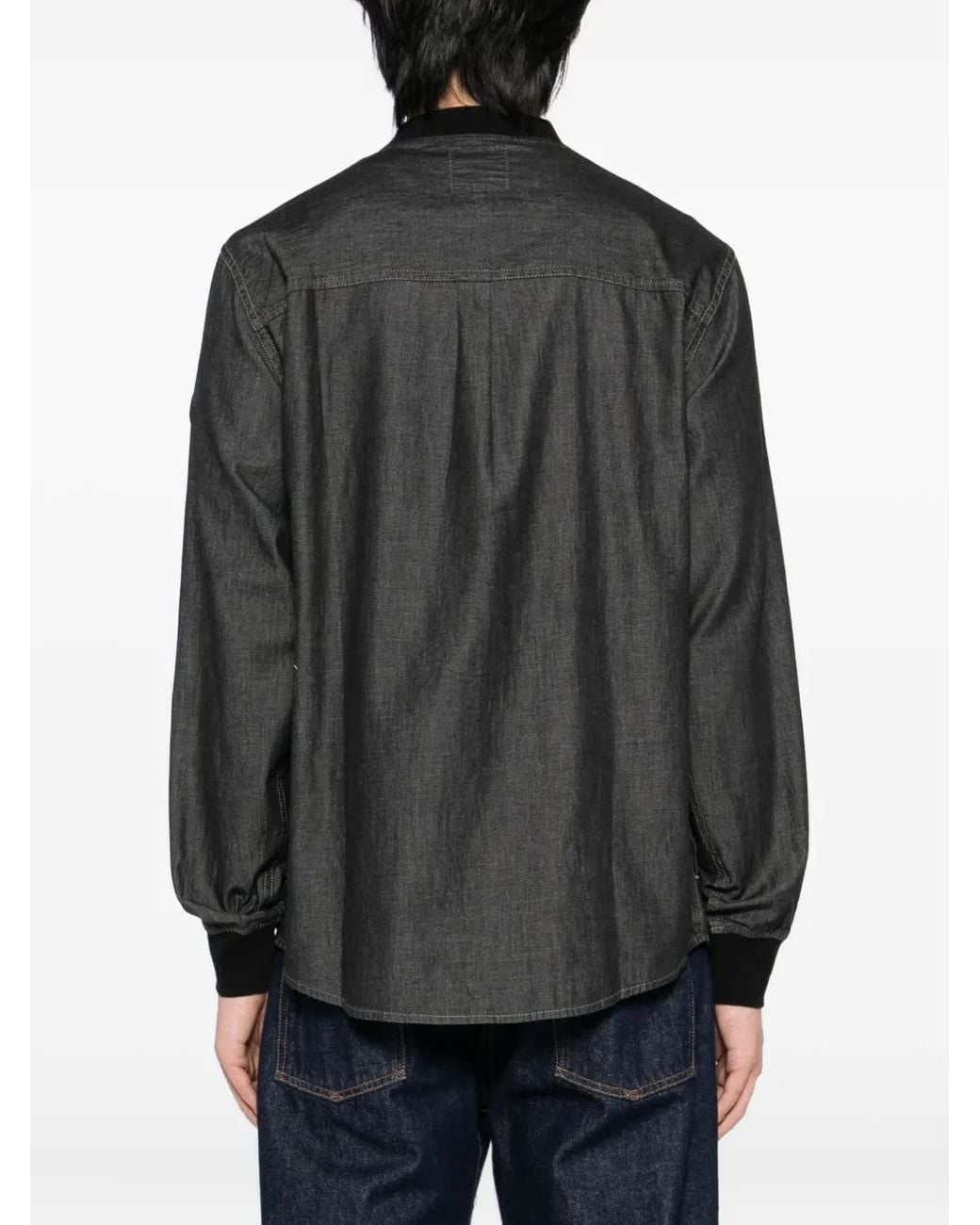 SPORT b. by agnès b. Black Logo-Patch Jacket for men