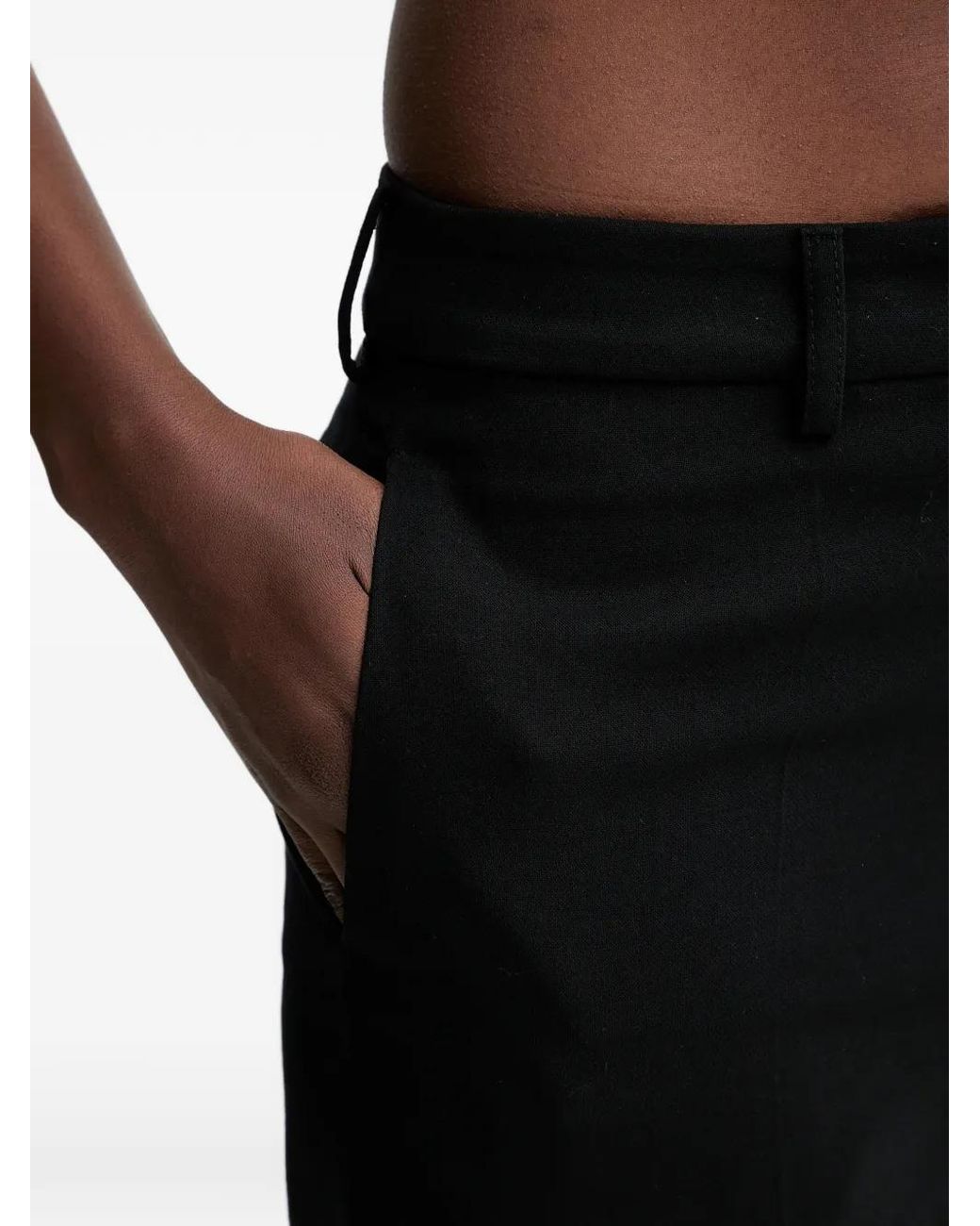 Sessun Black Wide-Leg Trousers