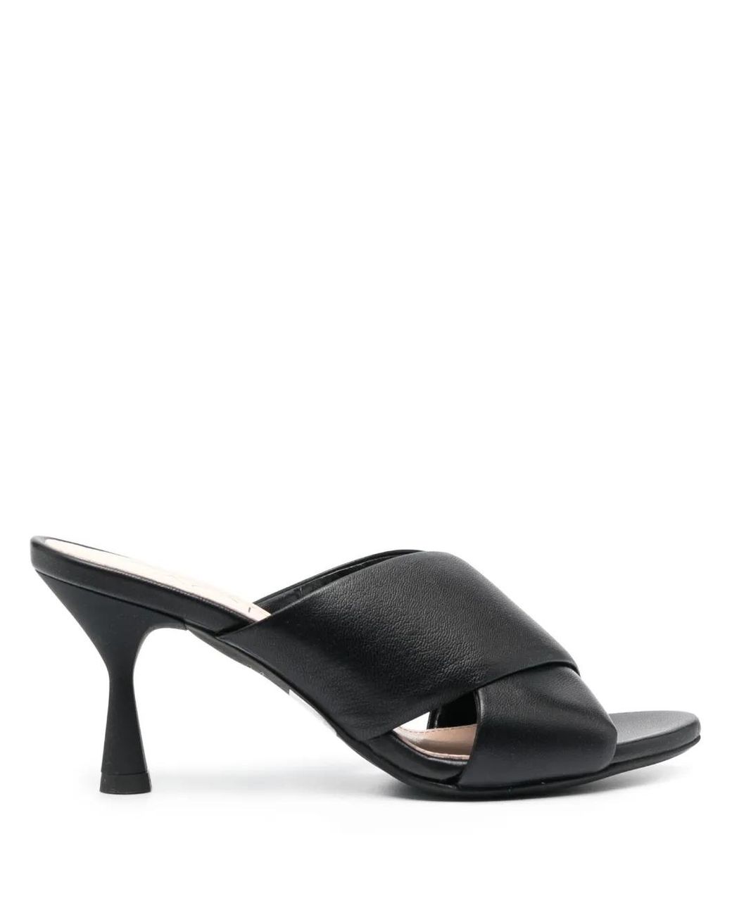 Agl Attilio Giusti Leombruni Black Crossover-Strap Leather Sandals