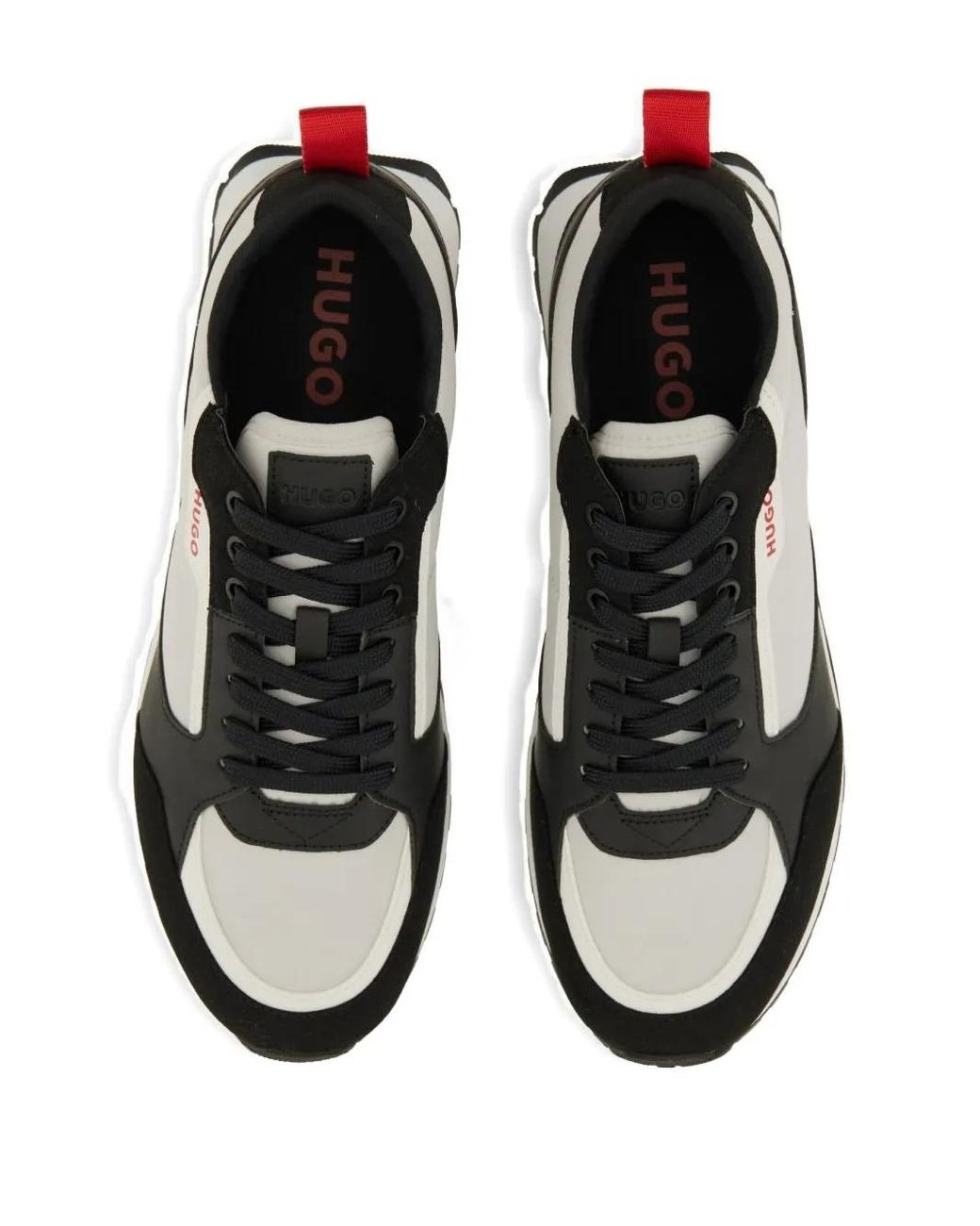 Baskets À Patch Logo HUGO pour homme en coloris Black