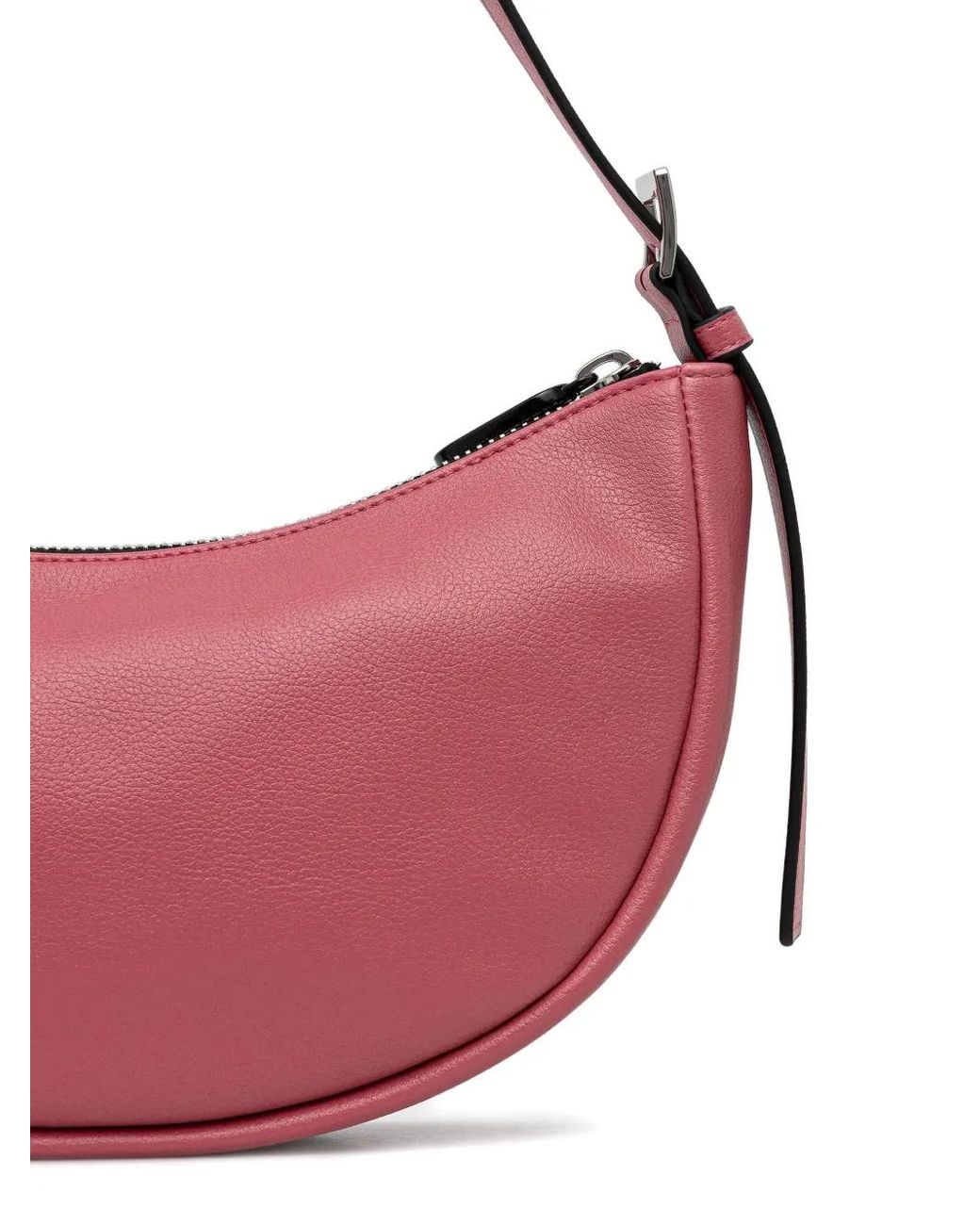 Karl Lagerfeld Pink Klj Logo Half-Moon Shoulder Bag