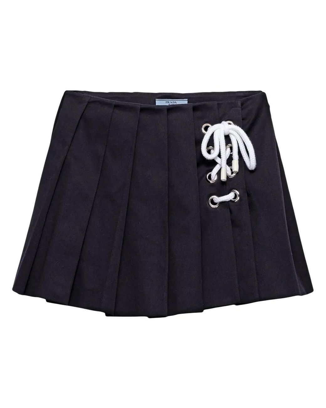 Minifalda Plisada Prada de color Blue