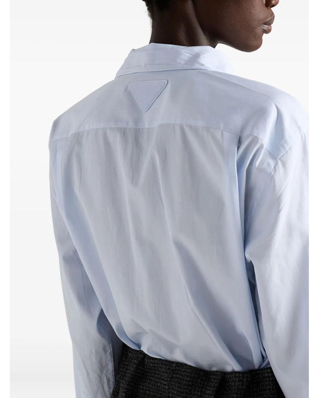 Prada Overhemden ,Blauw ,Lange Mouwen Shirt Voor Mannen in het Blue
