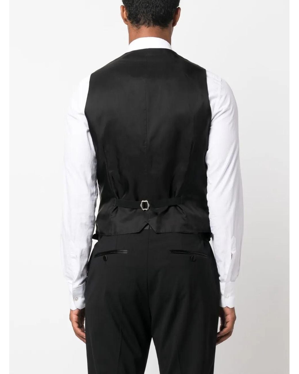Tagliatore Button-Down Gilet in het Black voor heren