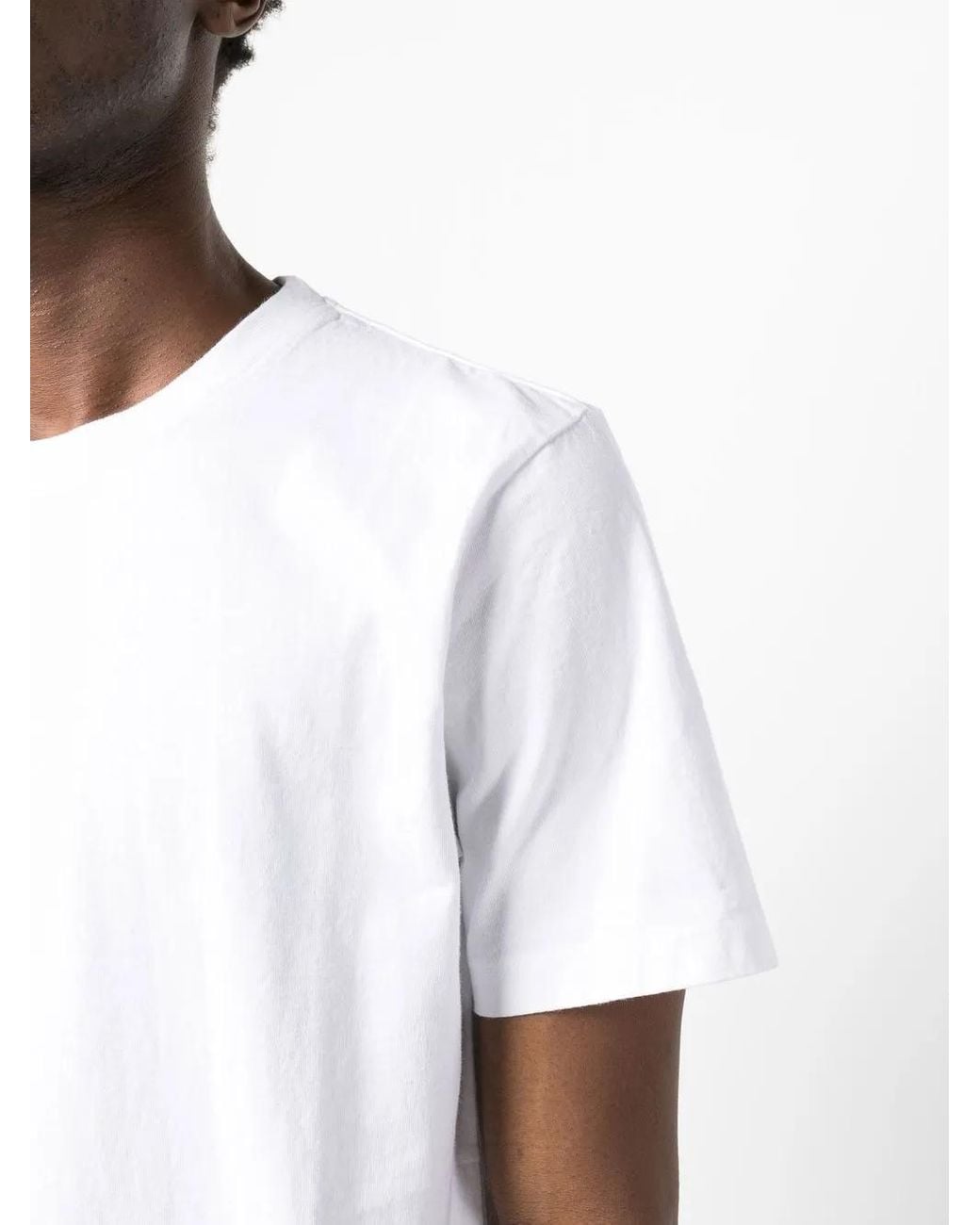 FRAME White Plain Round-Neck T-Shirt for men