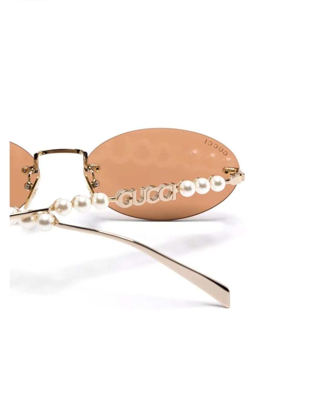 Gucci Pink Rimless Sunglasses