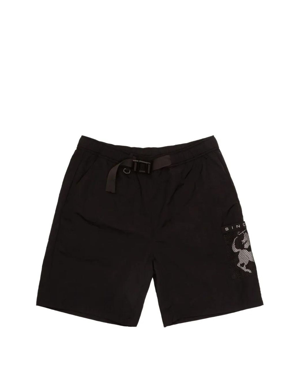 Sinclair Black Short Ceinturé À Poches En Résille for men