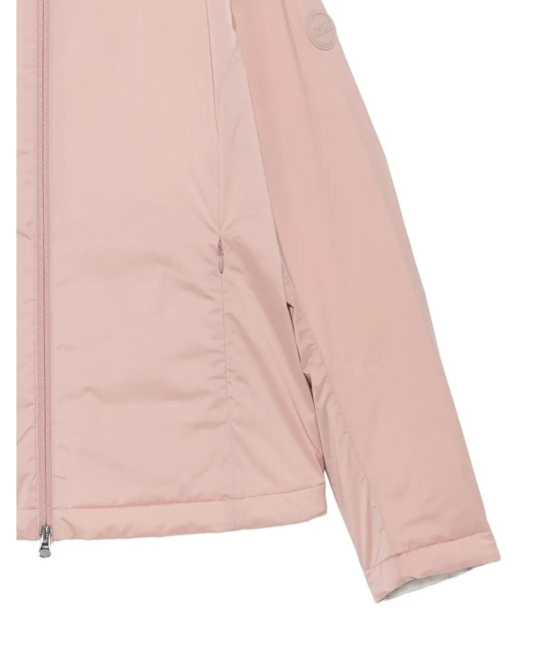 Colmar Pink Hooded Logo-Patch Jacket