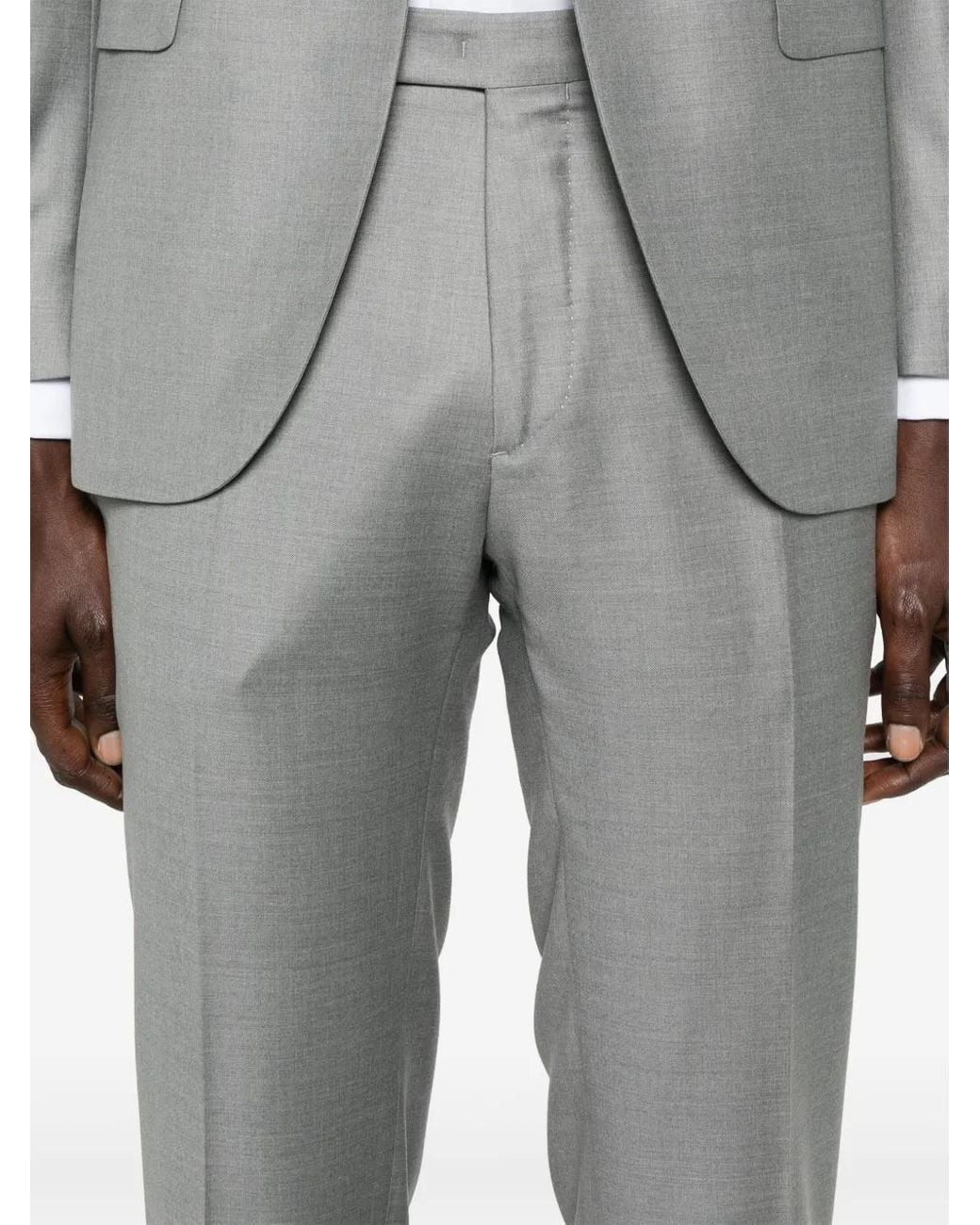 Boglioli Gray Wool Suit for men