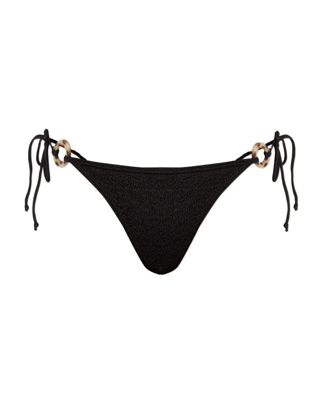 Bondeye Ring Tie Side Vista Bikinislip in het Black