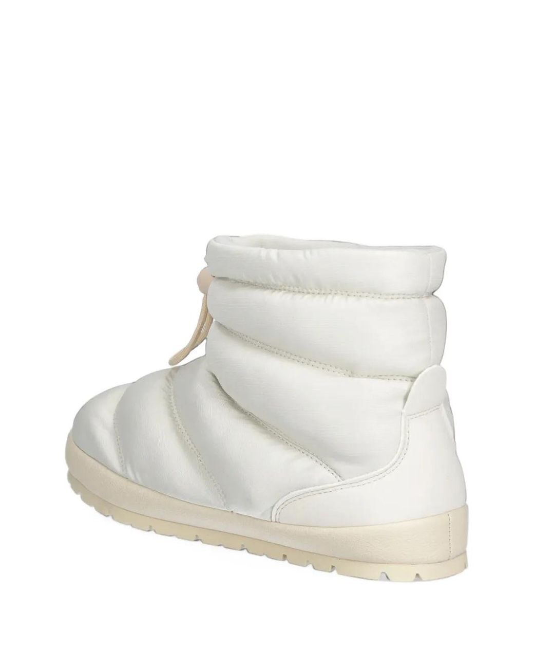 PUMA White Tuff Terra Quilted Drawstring Boots