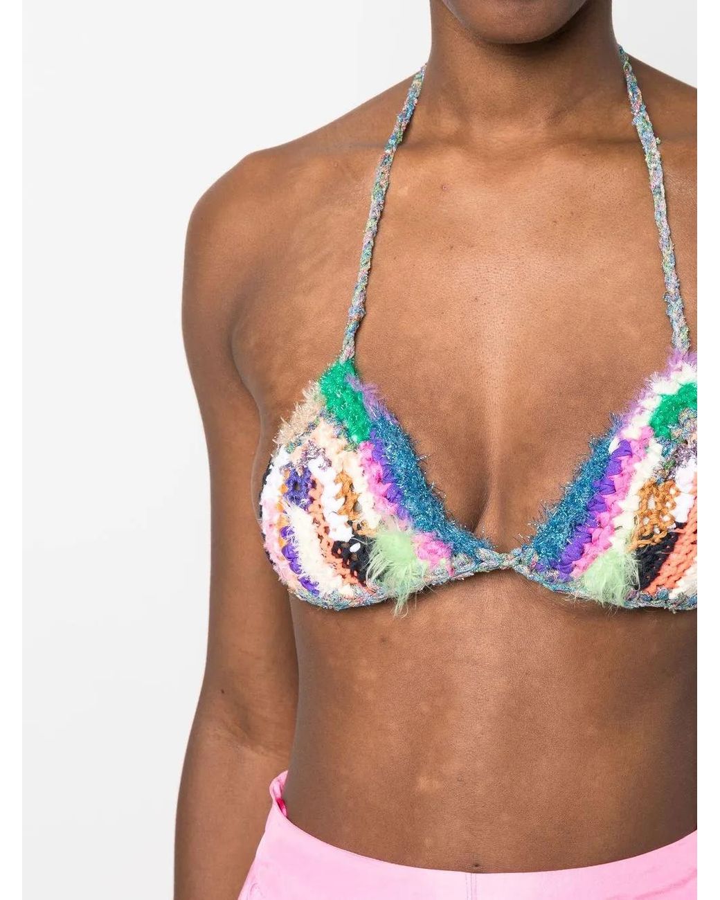 Forte_forte White Knit Bikini Top