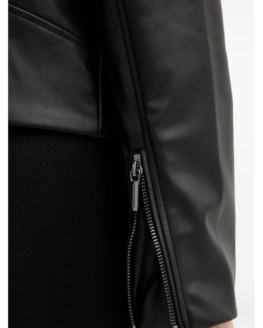 ARMANI EXCHANGE Black Collar Zip Jacket