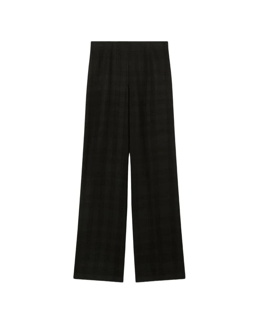 RETORI Black Weave-Effect Cashmere Trousers