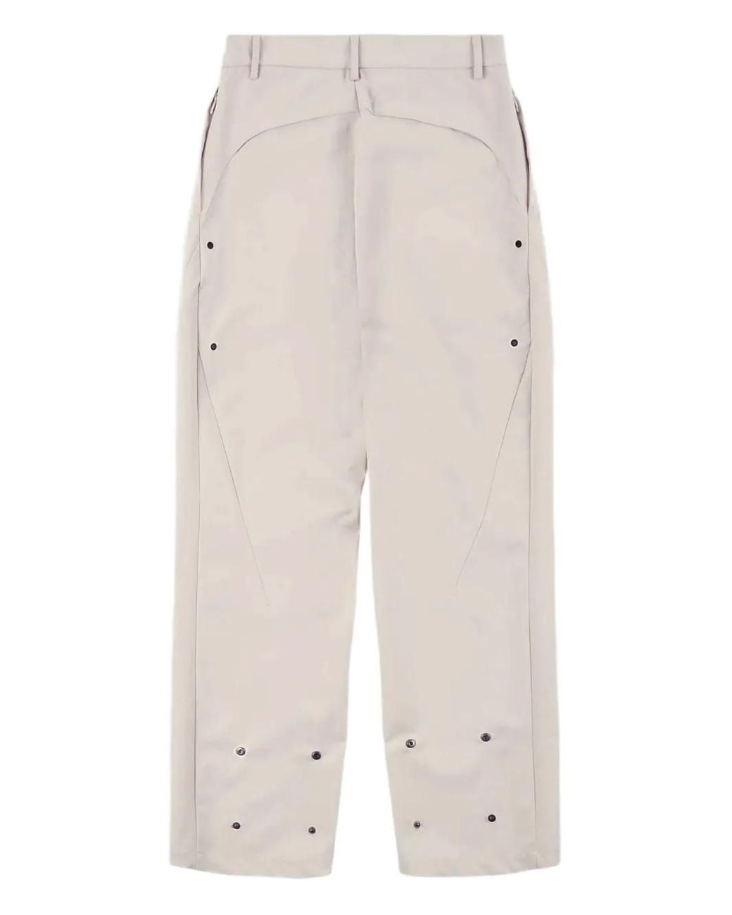 A_COLD_WALL* White Concealed-Fastening Trousers for men
