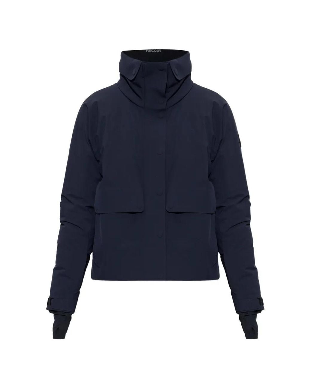 Moncler Blue Danses High-Neck Ski Jacket