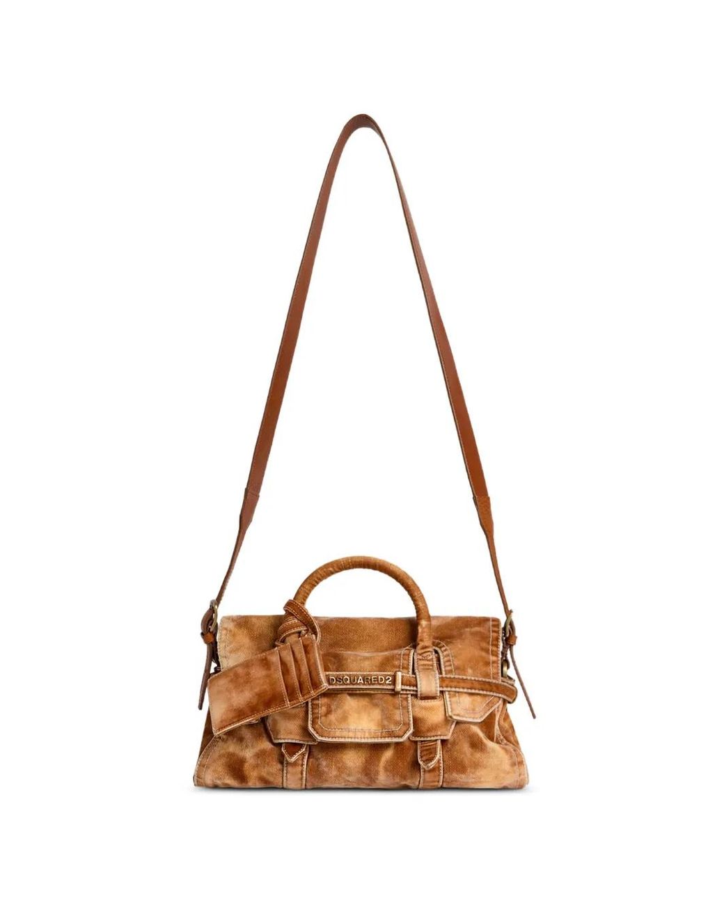 Borsa A Mano Twin di DSquared² in Natural