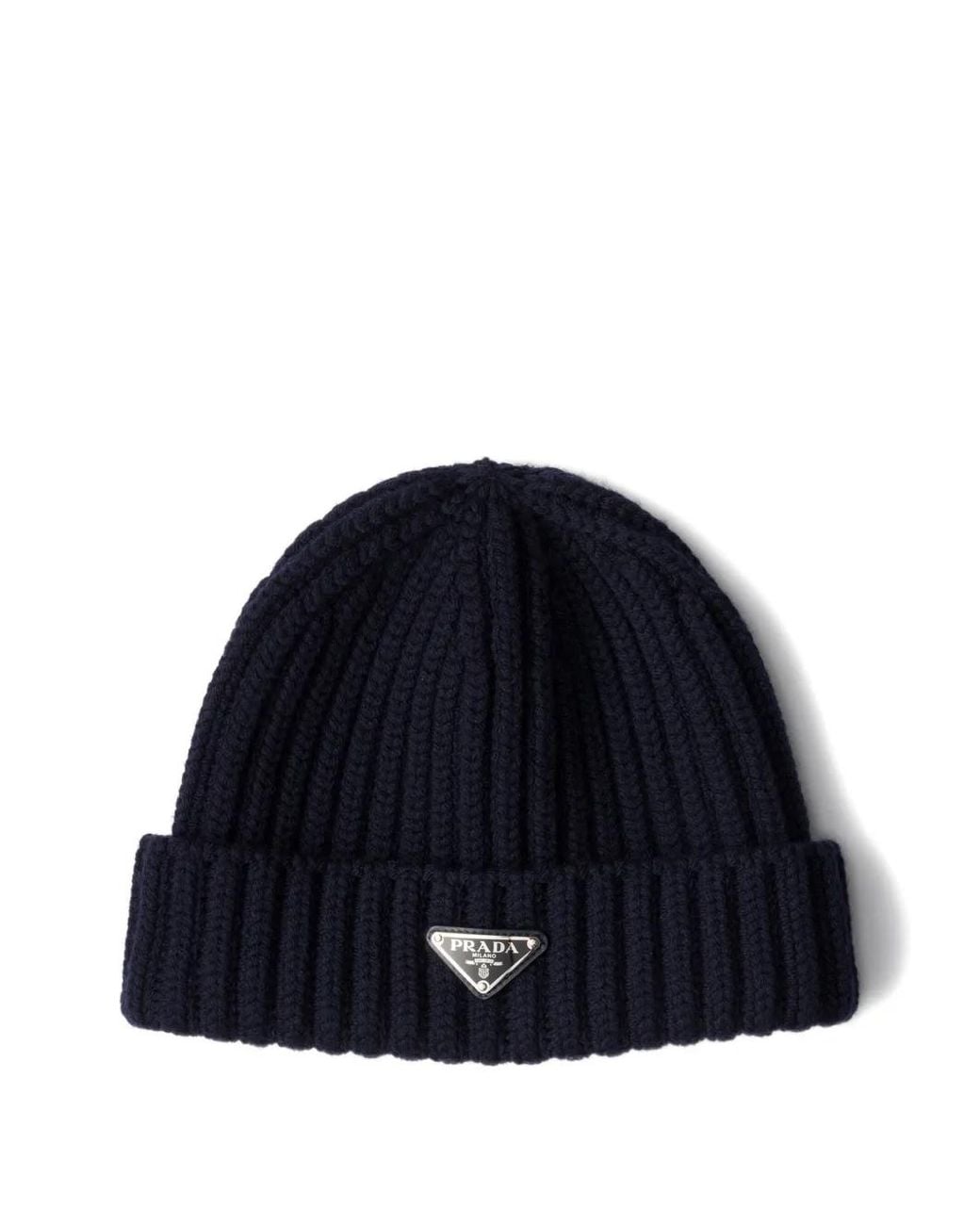 Berretto Con Logo di Prada in Blue da Uomo