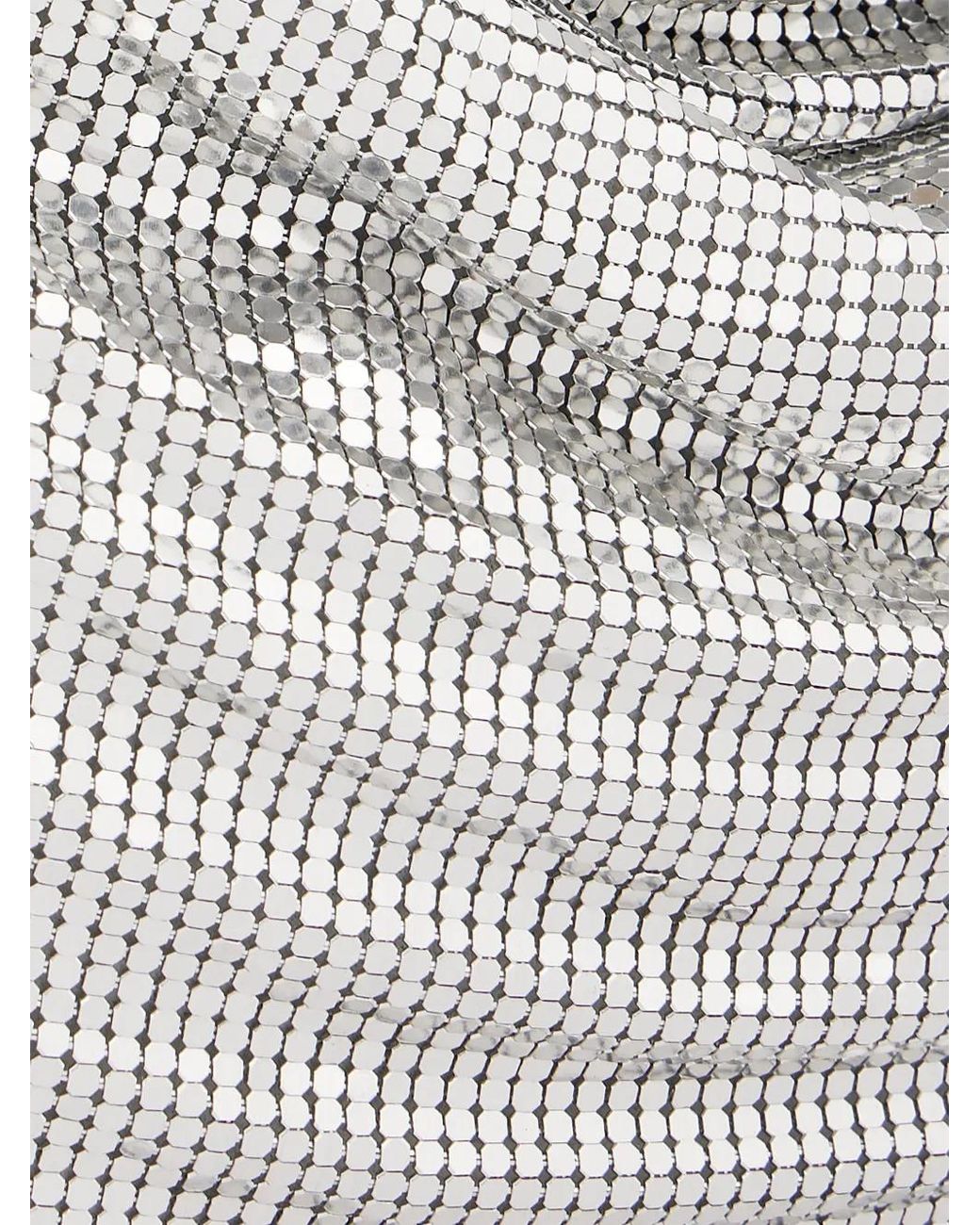 Rabanne White Disc-Embellished Shoulder Bag