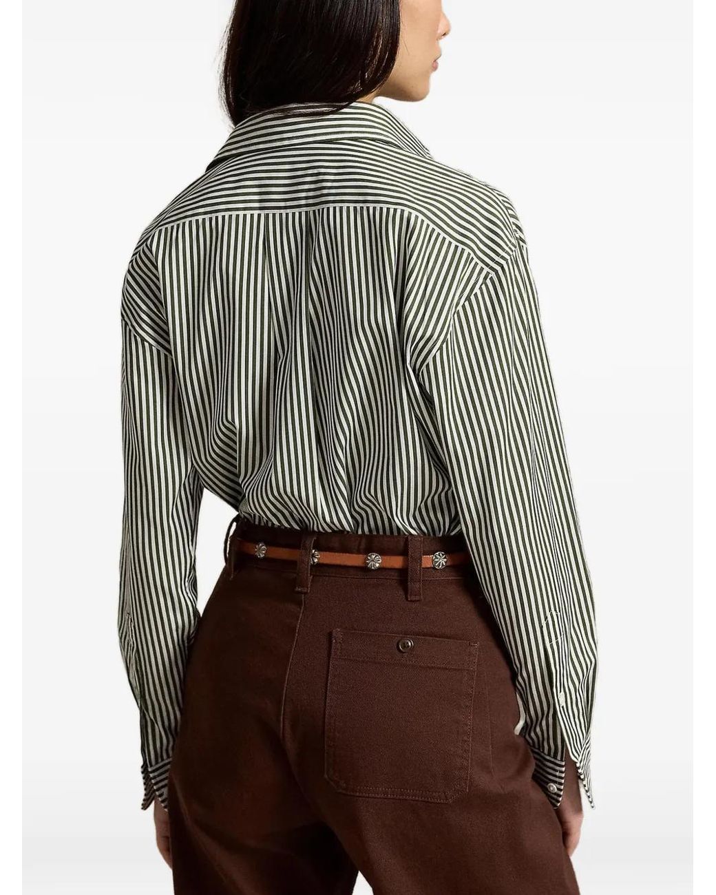 Polo Ralph Lauren Gray Striped Button-Down Shirt