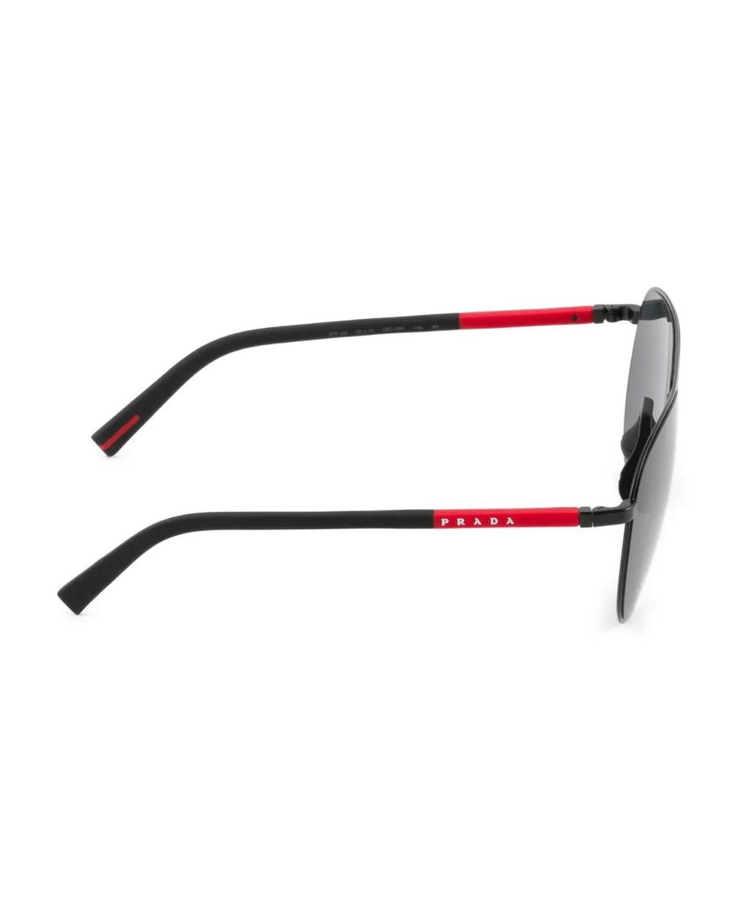 Prada Gray Linea Rossa Sunglasses for men