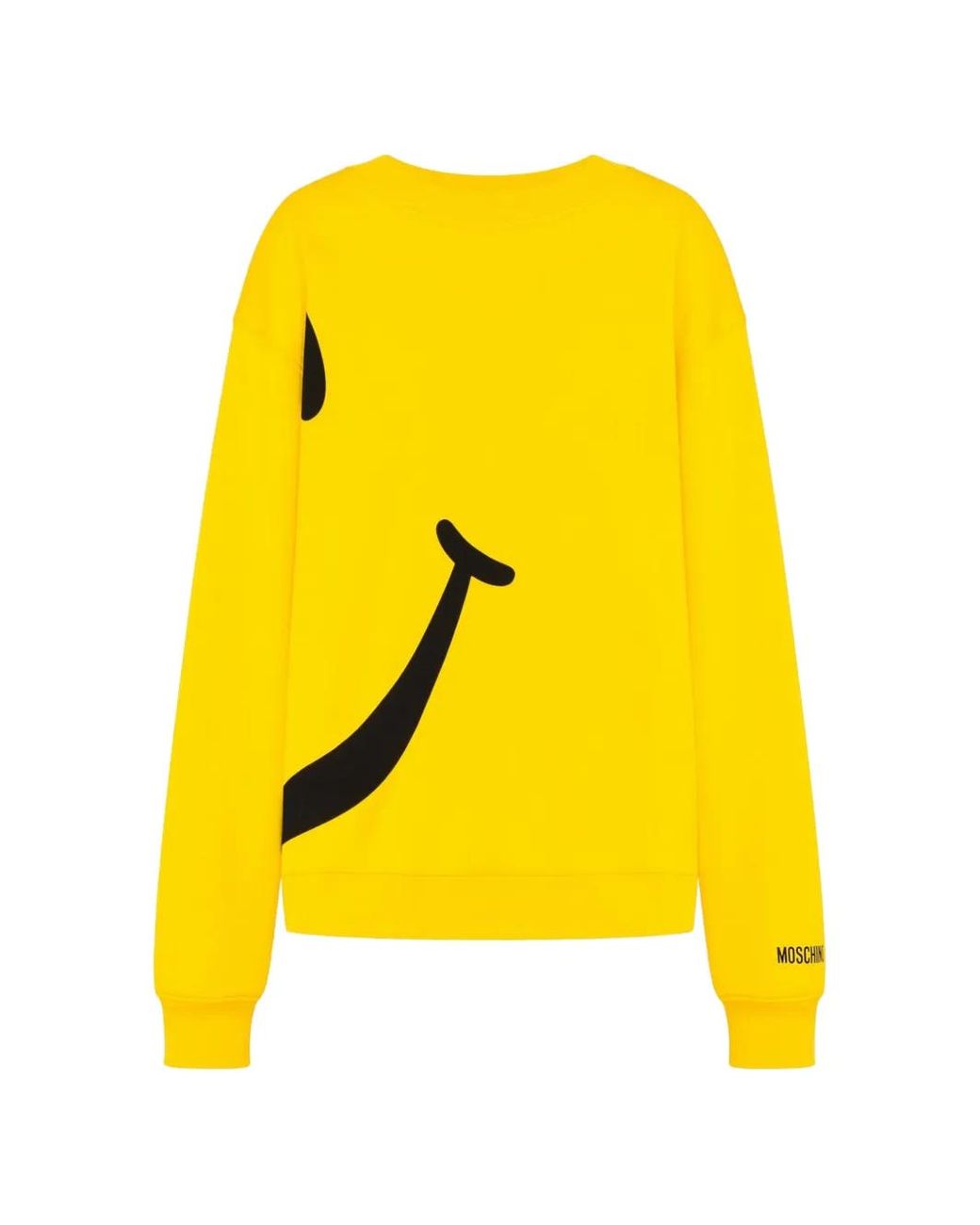 Moschino Yellow Smiley Organic Cotton Sweatshirt