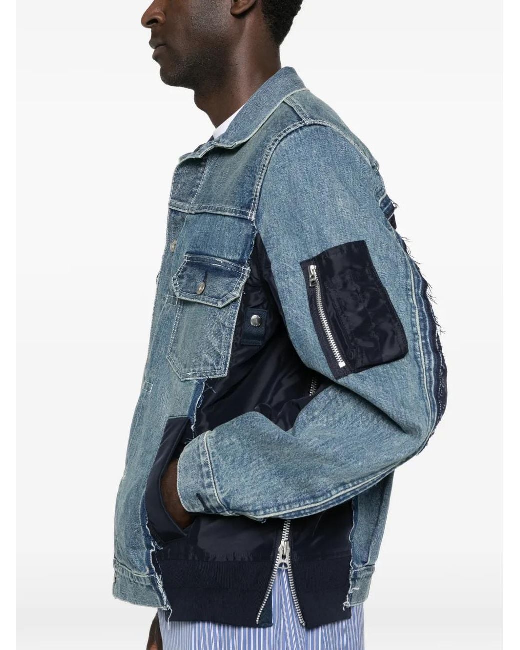 Sacai Blue Jackets for men