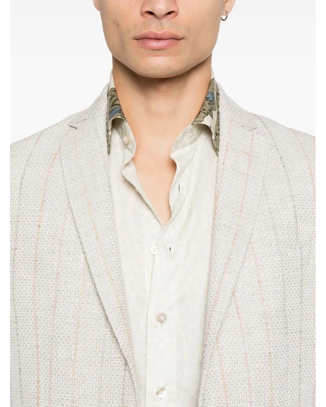 Blazer A Rayas Diplomáticas Etro de hombre de color White
