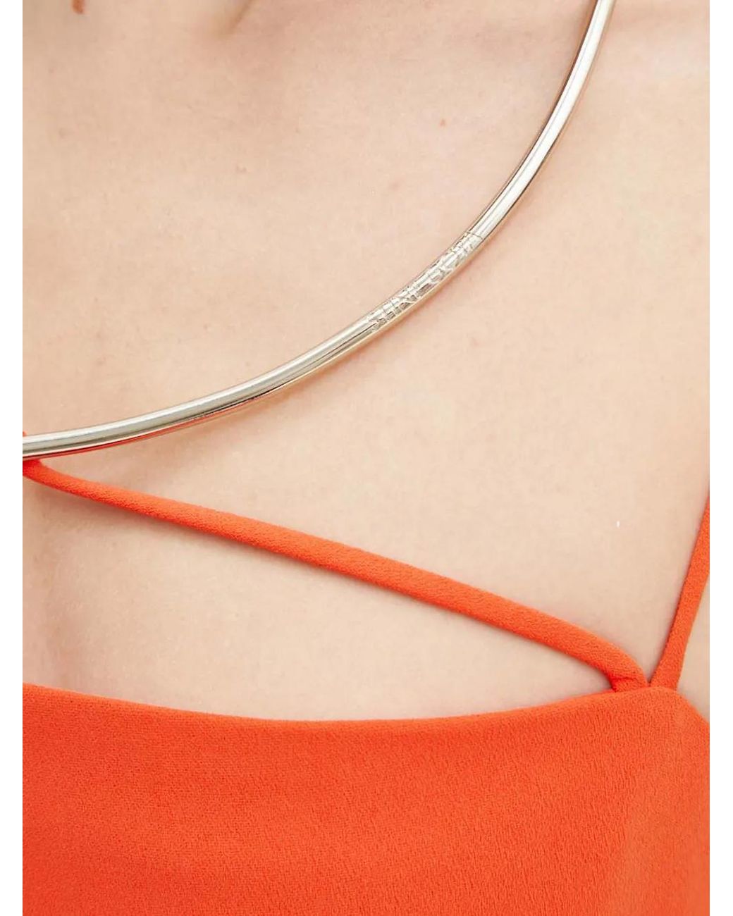 Stine Goya Red Sofie Strap Cut-Out Maxi Dress