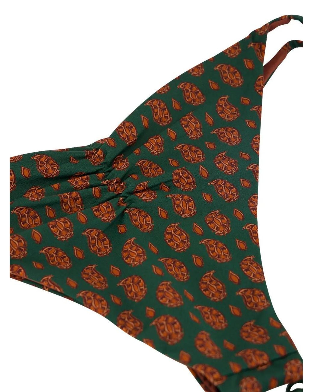 Johanna Ortiz Black Sagrado Paisley-Print Bikini Bottoms