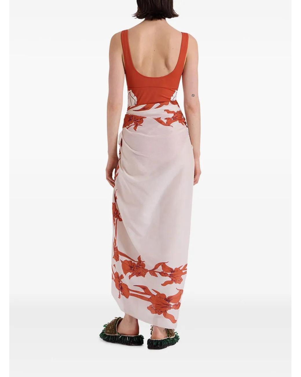 LaDoubleJ Red Pareo Scarf