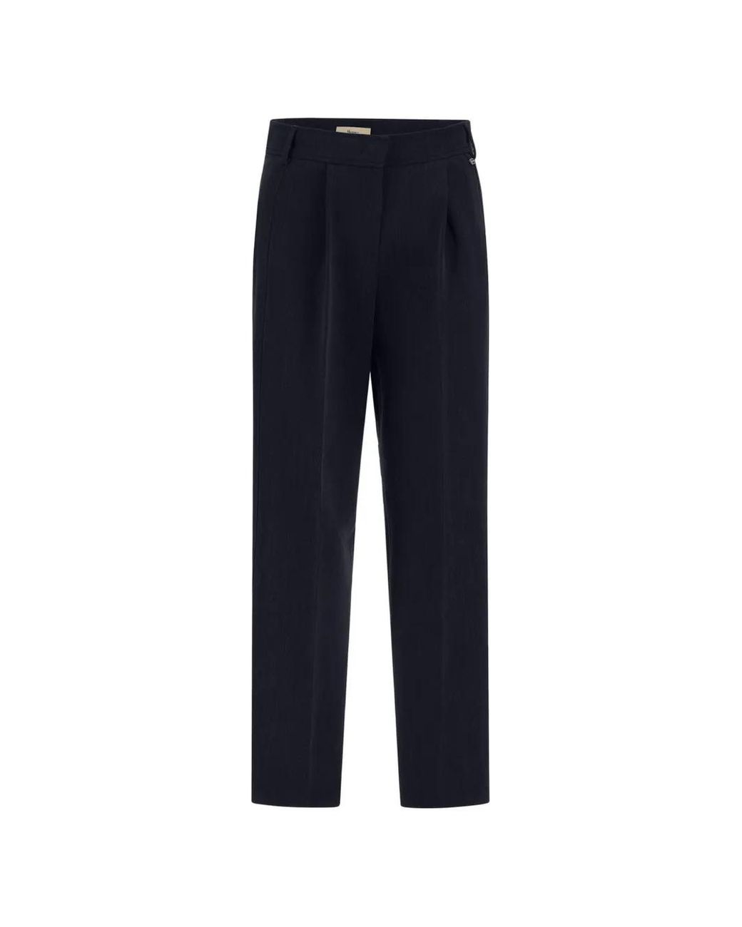 Herno Blue Crepe Twill Trousers